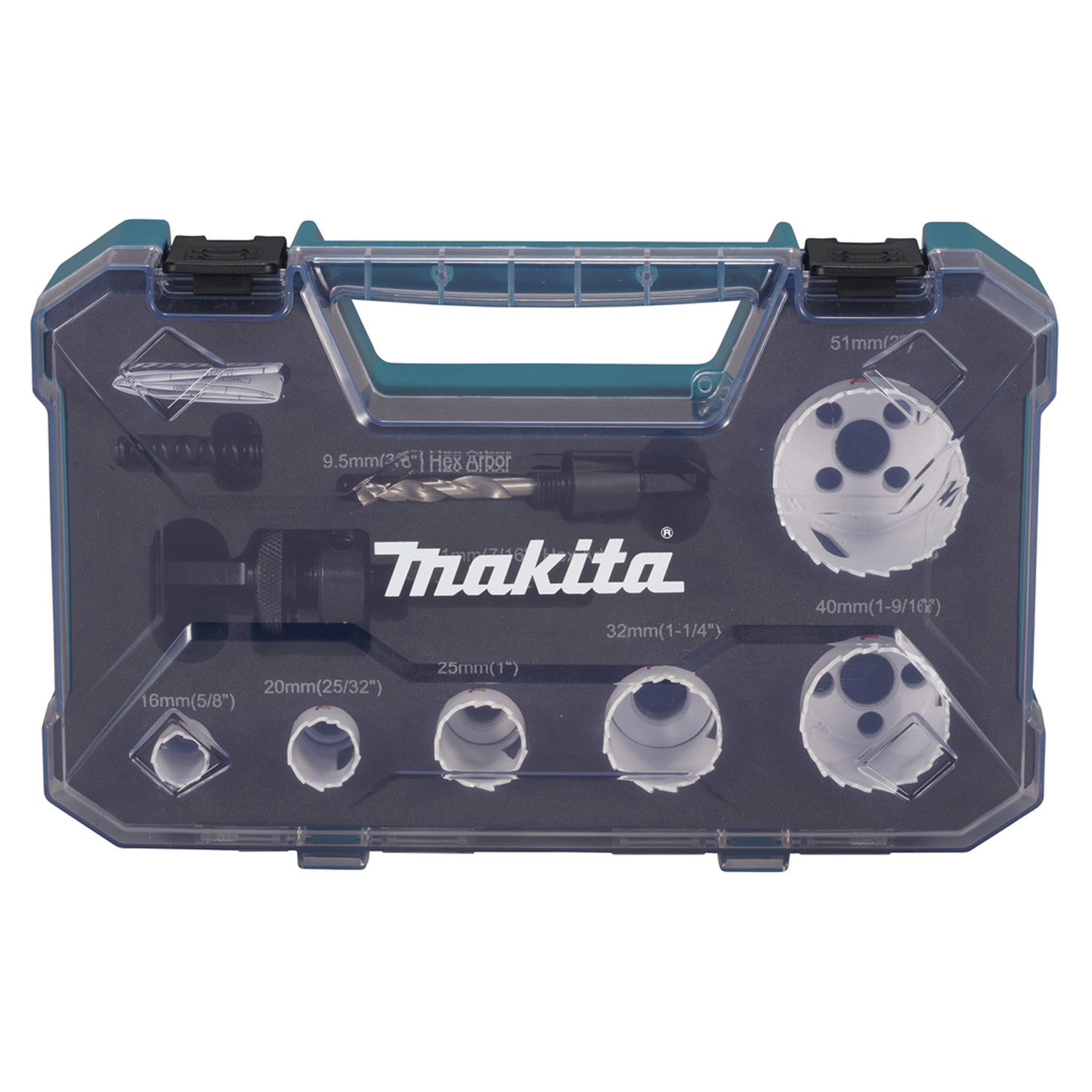 Set Sierras Copas BIM 16, 20, 25, 32, 40, 51mm (Electricista) 6 Pzas. - Makita - Herram.cl