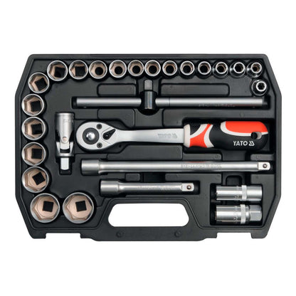 Juego de Dados Cr-V 1/2" con chicharra 27 Pzas - Yato - Herram.cl