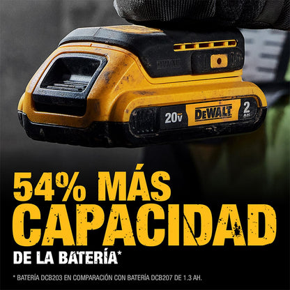 Atornillador De Impacto 1/4'' 20V +2 Baterias + carg. - DeWALT - Herram.cl