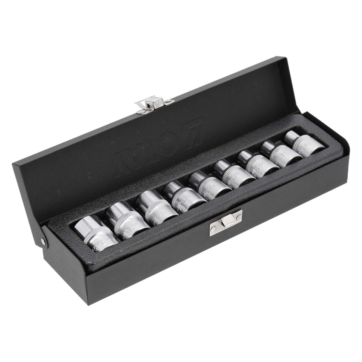 Juego De Dados Torx 1/2'' (E10 - E24) 9 Pzas - Yato - Herram.cl