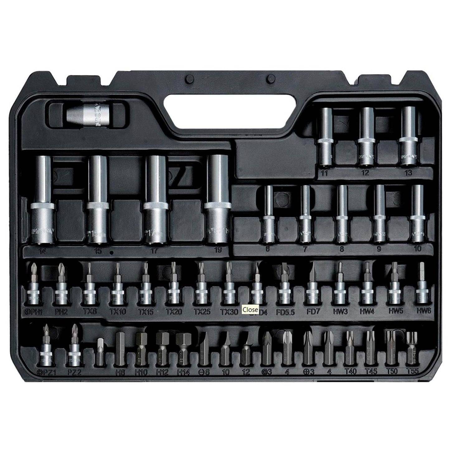 Juego De Dados 1/2'' y 1/4'' 94 Pzas - Yato - Herram.cl
