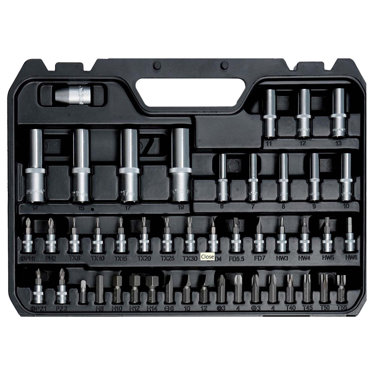 Juego De Dados 1/2'' y 1/4'' 94 Pzas - Yato - Herram.cl