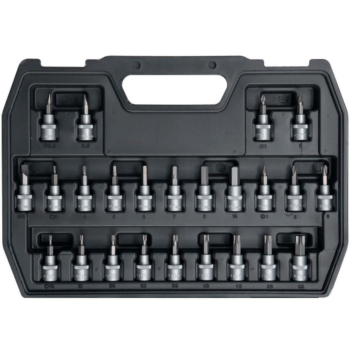 Juego de Dados y puntas 3/8'' 58 Pzas - Yato - Herram.cl