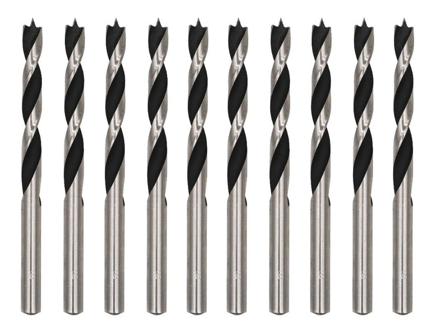 PAck 10 Brocas Para Madera 8x117mm - Makita - Herram.cl