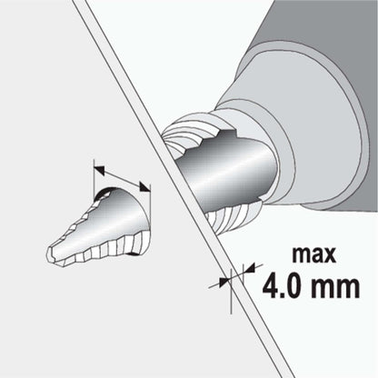 Broca Escalonada HSS Titanium 10 - 45mm - Yato - Herram.cl