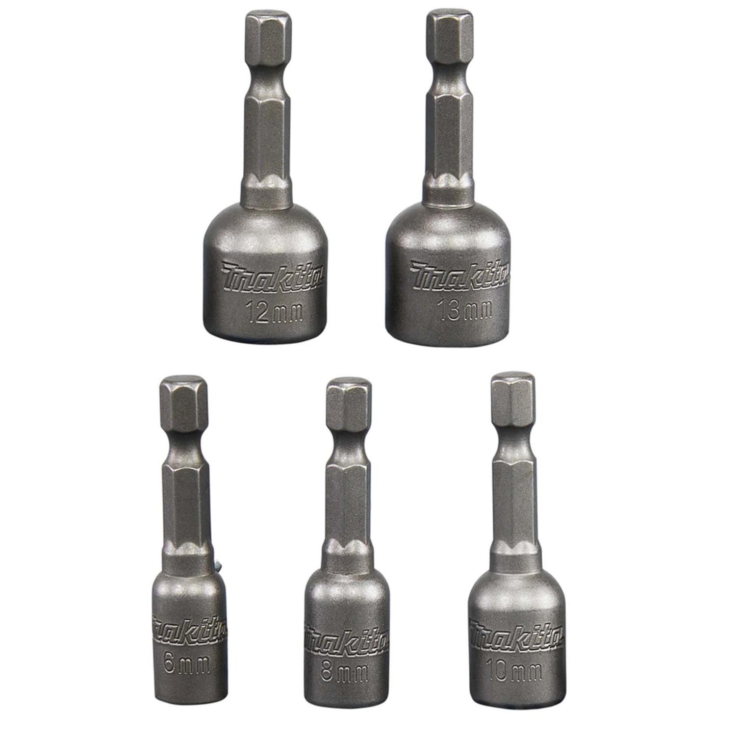 Juego Vasos Magnético 6, 8, 10, 12, 13x50mm 5 Pzas - Makita - Herram.cl