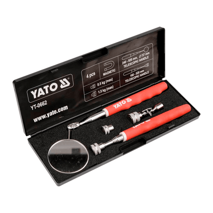 Juego De Espejo Y Recogedor Telescópico - Yato - Herram.cl