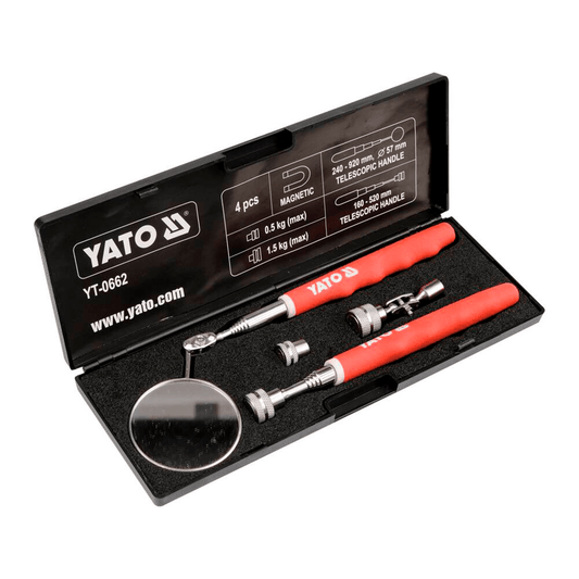 Juego De Espejo Y Recogedor Telescópico - Yato - Herram.cl