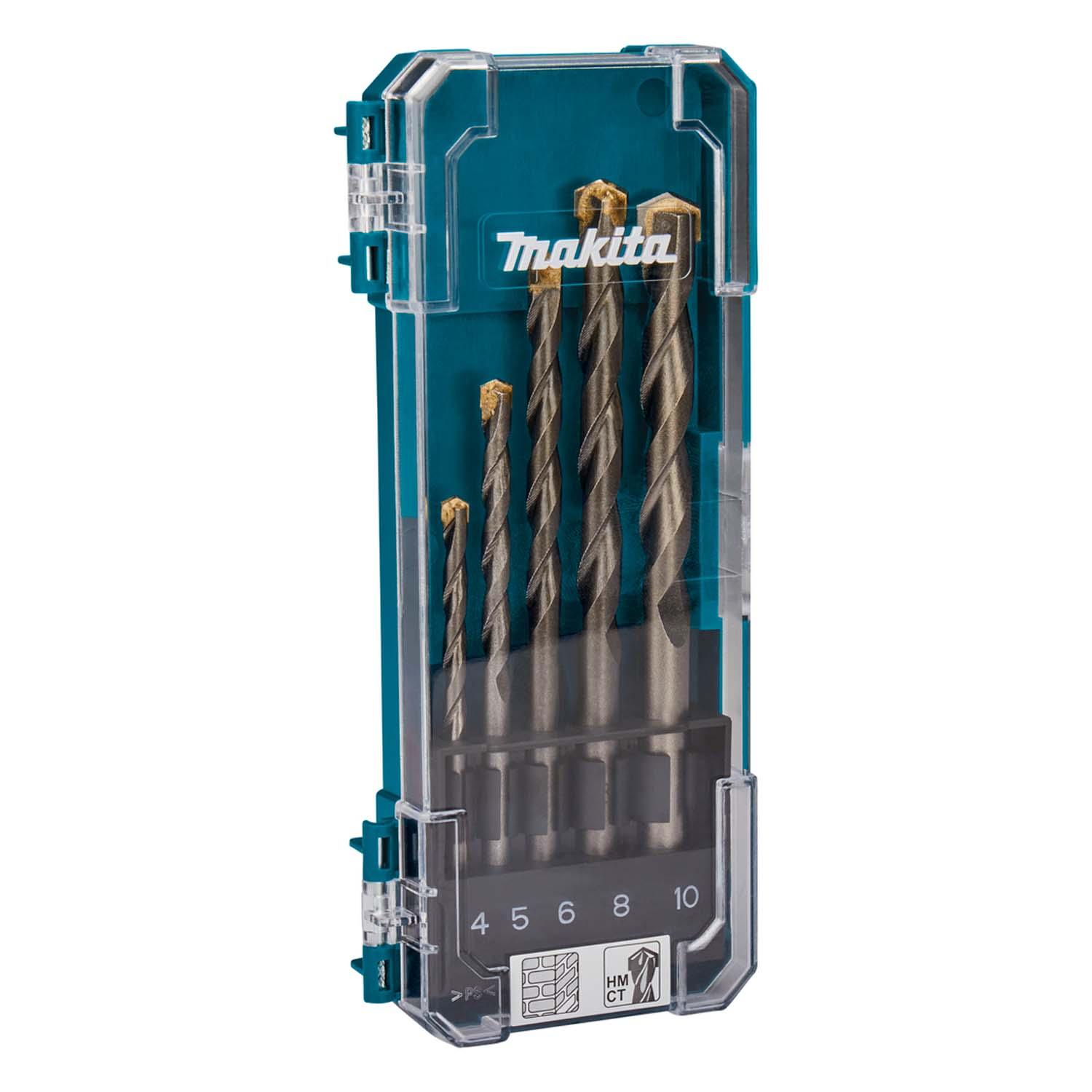 Juego de Brocas Para Concreto (4 - 10mm) 5 Pzas - Makita - Herram.cl