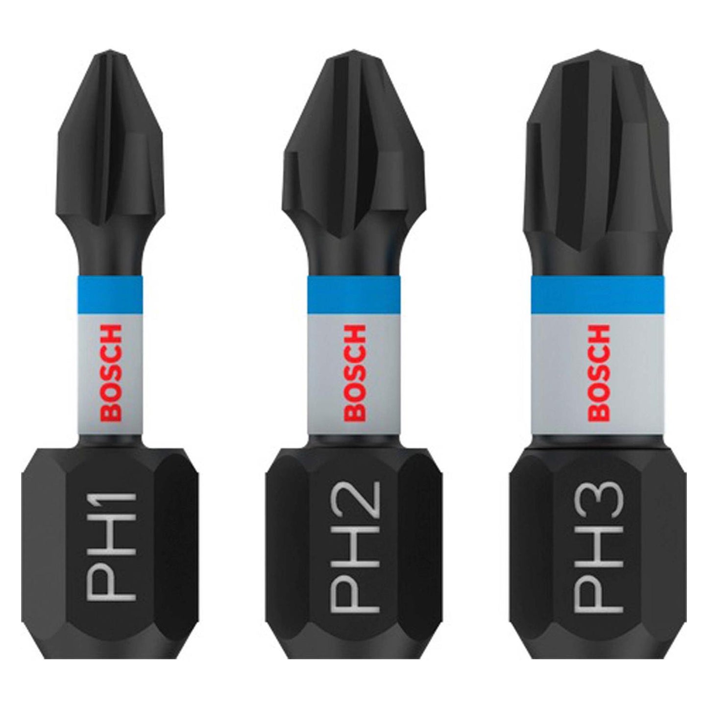 Juego Puntas PRO Impact PH(1, 2, 3)x25mm 3 Pzas - Bosch - Herram.cl