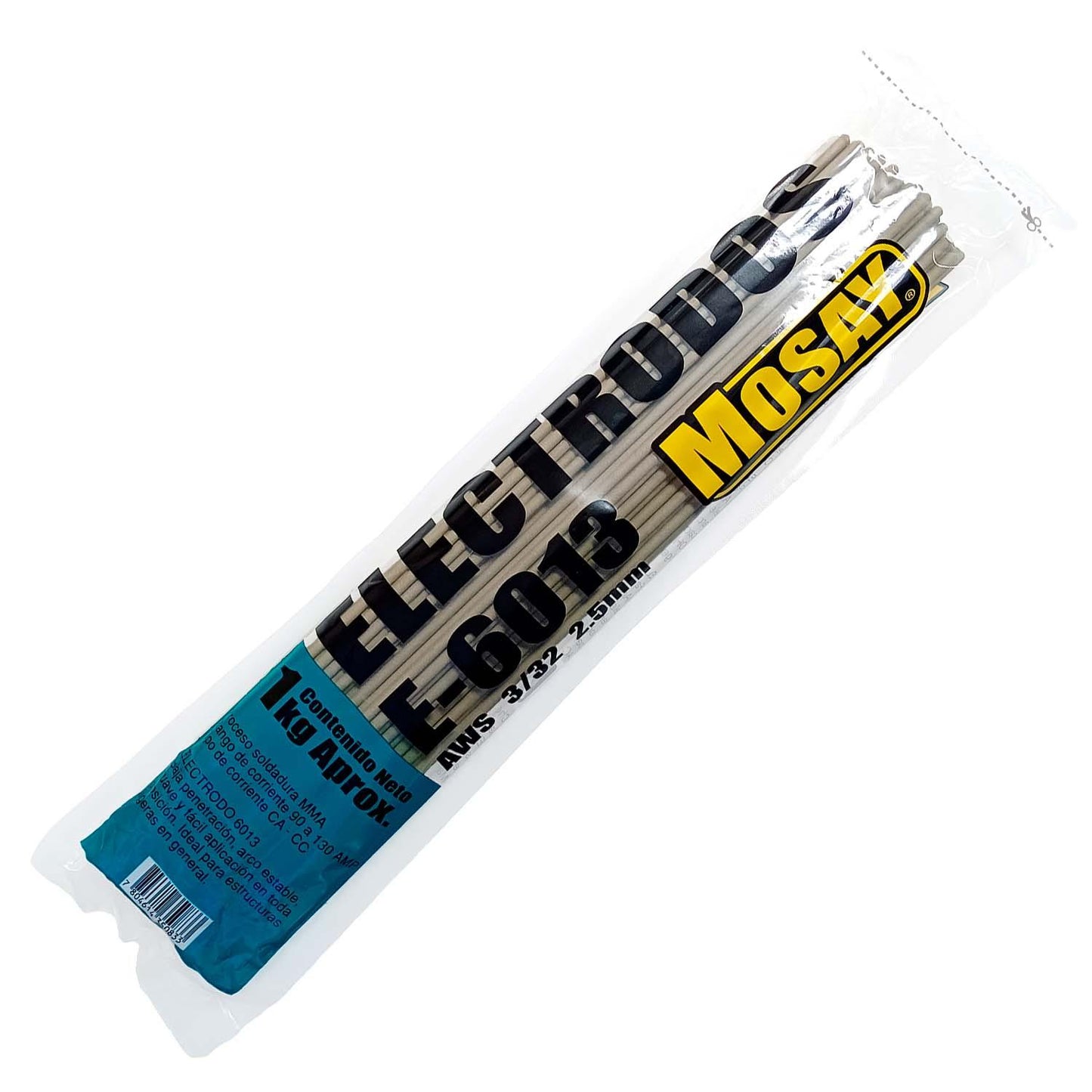 Electrodo Soldadura E - 6013 3/32'' (2,5mm) 1kg - Mosay - Herram.cl