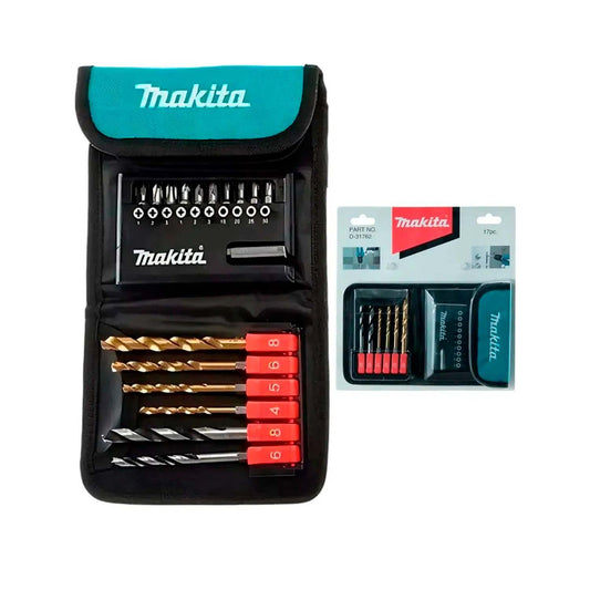 Juego de brocas y puntas para atornillar 17 Pzas - Makita - Herram.cl