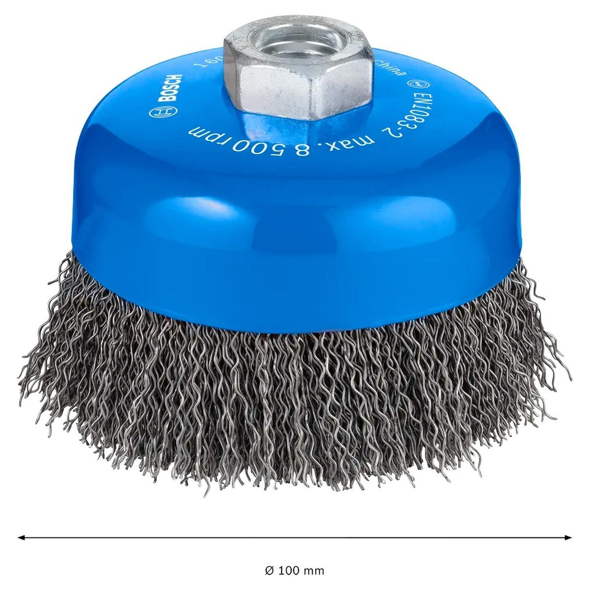 Grata Copa Acero Ondulado PRO 100mm (4'') / M14 - Bosch - Herram.cl