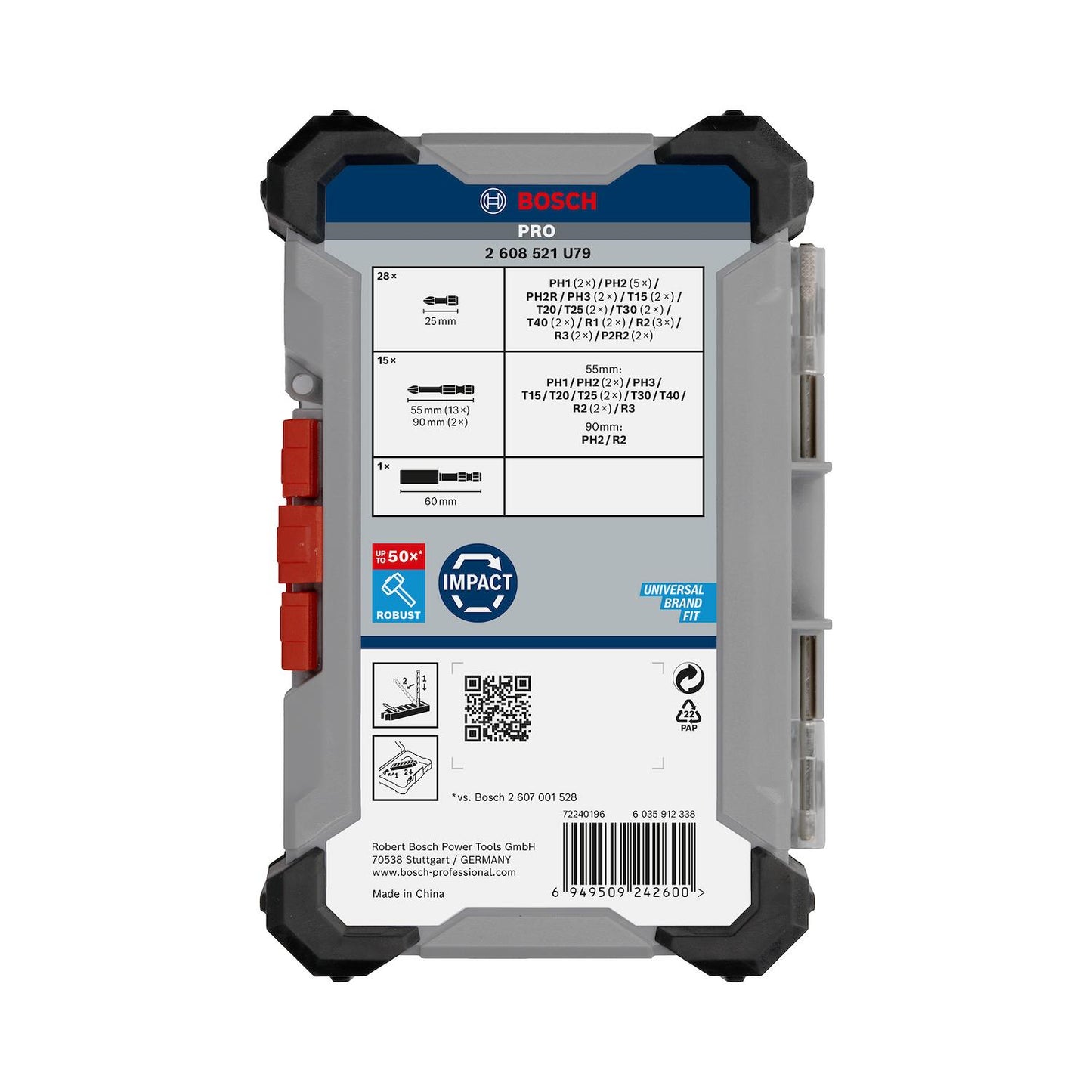 Kit De Puntas PRO Impact Pick+Click 44 Pzas - Bosch - Herram.cl