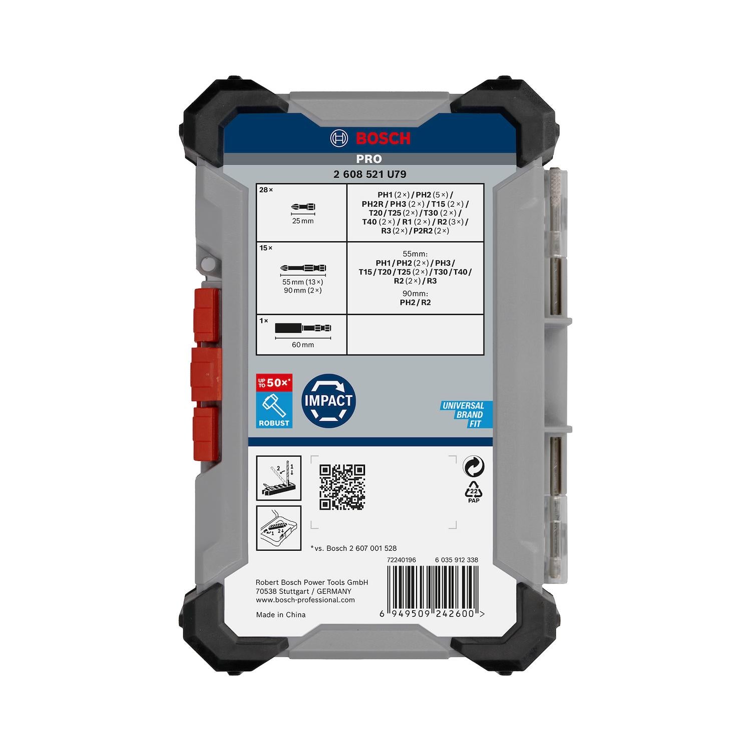 Kit De Puntas PRO Impact Pick+Click 44 Pzas - Bosch - Herram.cl