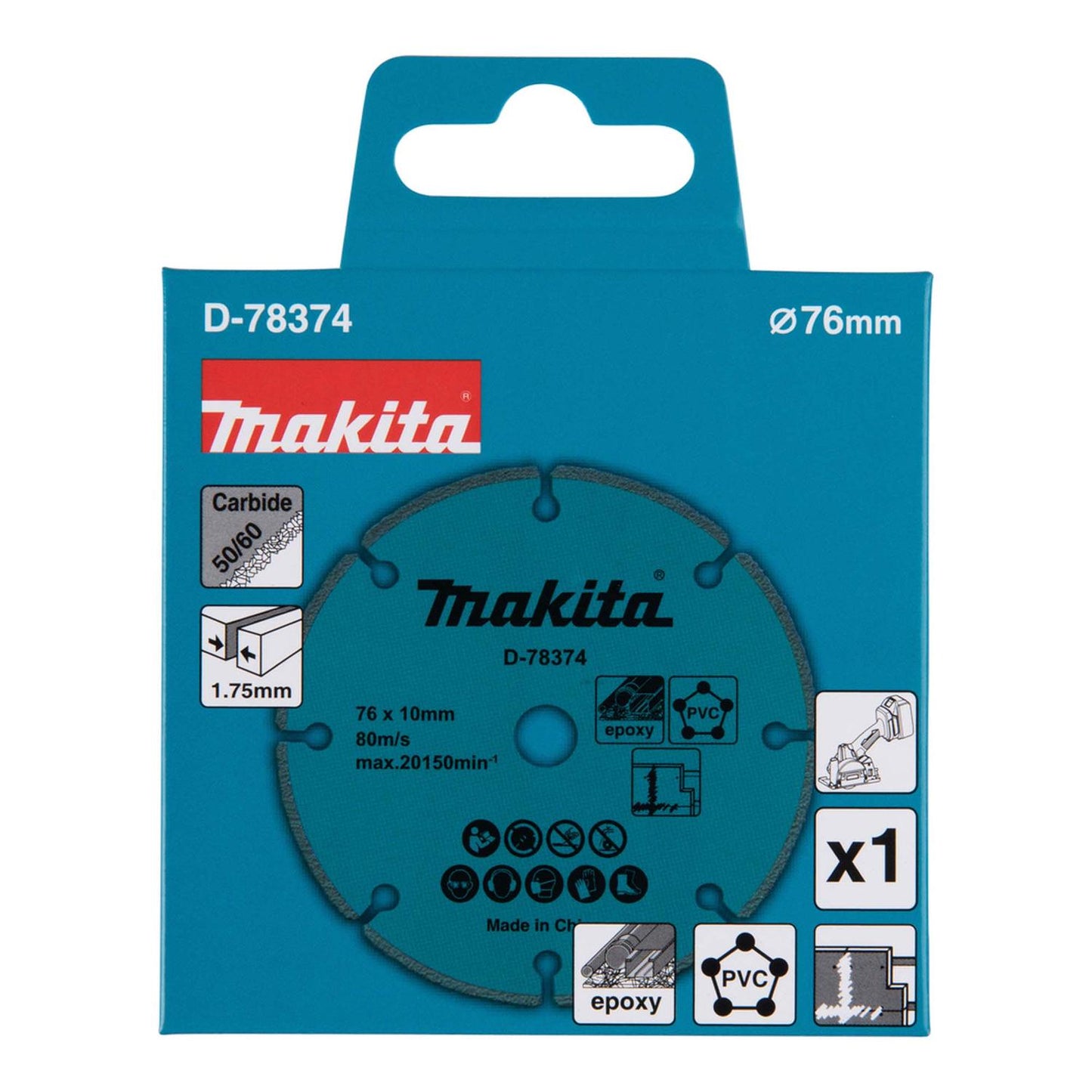Disco de Corte Multimaterial (3'') 76x1,75x10mm - Makita - Herram.cl