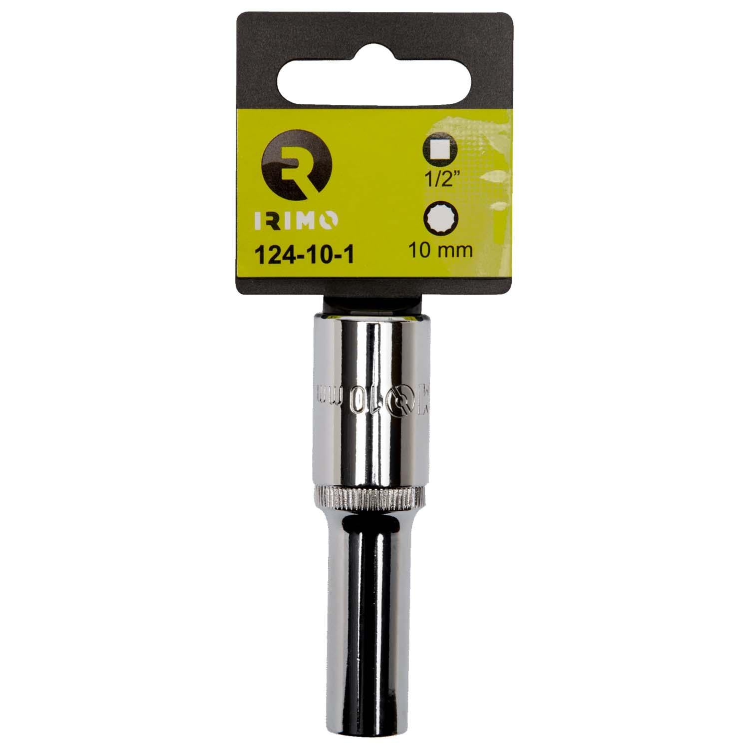 Dado Bi - Hexagonal Largo Cuadrante de 1/2'' CrV 19mm - Irimo - Herram.cl