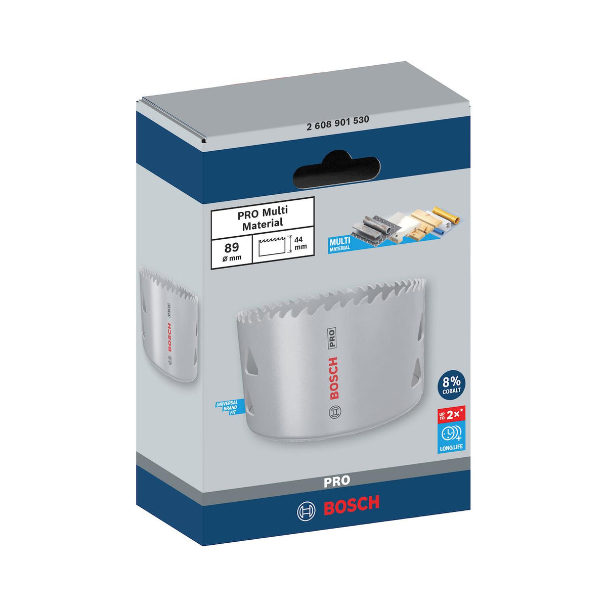 Sierra Copa PRO Bosch Multi Material 8% Co Ø89mm (3-1/2'') - Herram.cl