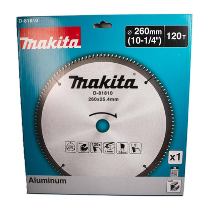 Disco De Sierra 10 - 1/4'‘x2,6x25,4mm 120 D Aluminio - Makita - Herram.cl