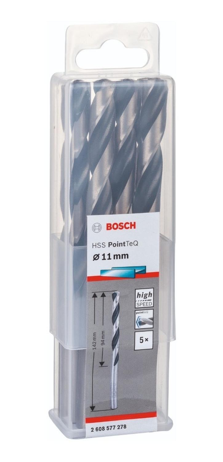 Caja Con 5 Unidades Broca Para Metal HSS - pointteq 11mm - Herram.cl