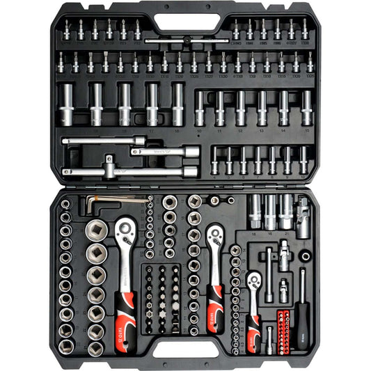 Juego De Dados y Puntas 1/2'', 3/8'' y 1/4'' 173 Pzas - Yato - Herram.cl