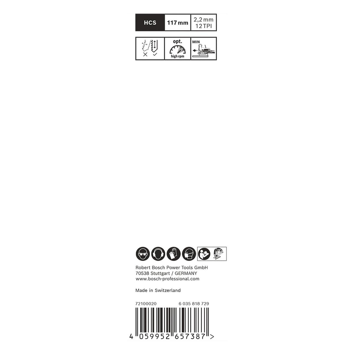 Hoja Caladora Expert T308B Madera Recta 2 Pzas - Bosch - Herram.cl