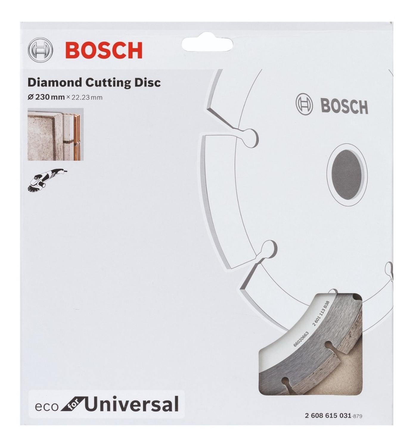 Disco Diamantado Segmentado Universal 230x2,6mm - Bosch - Herram.cl