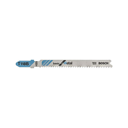 Juego de 5 Hojas de Calar HSS para Metal T118B 5 Pzas - Bosch - Herram.cl