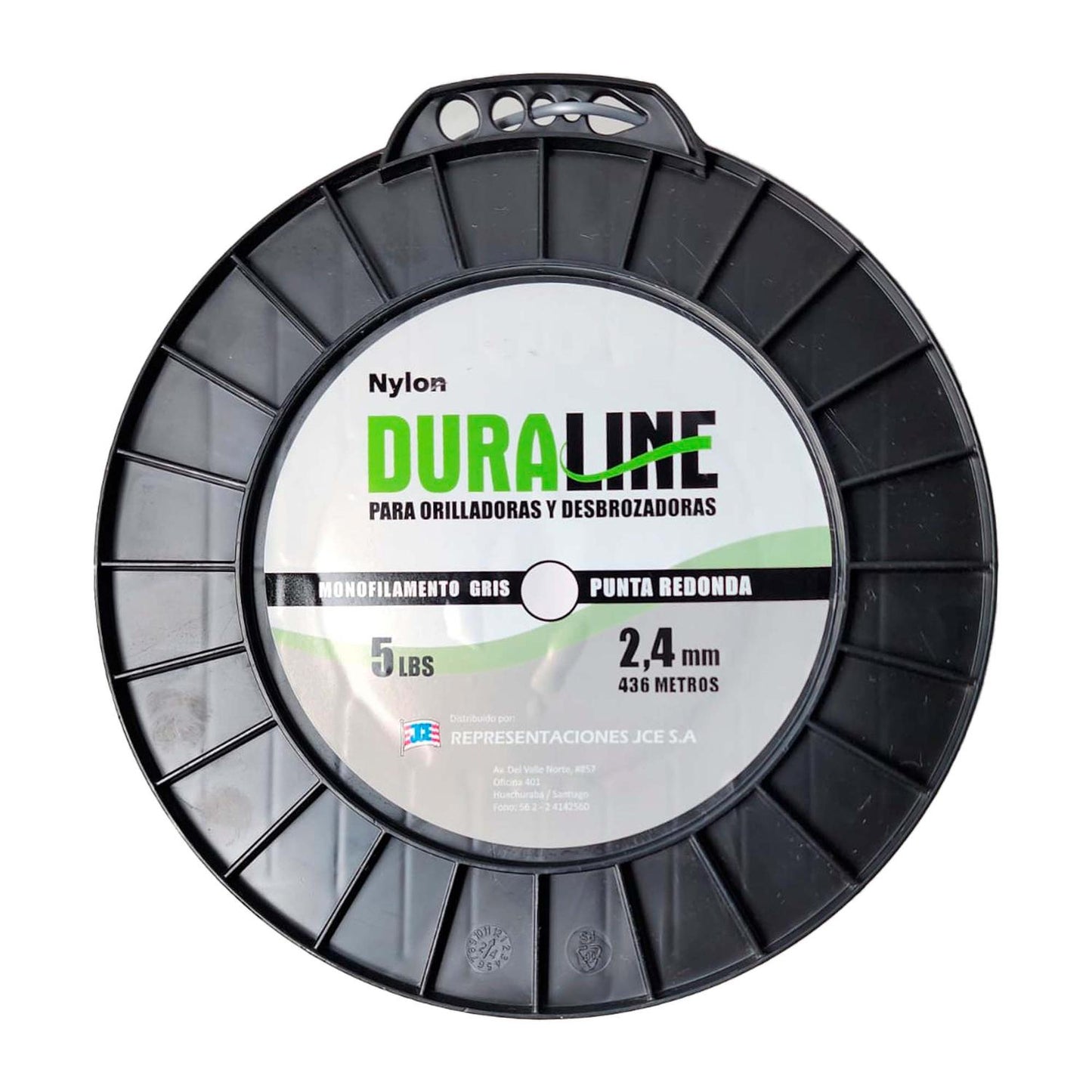 Rollo Nylon Redondo Ø 2,4mm x 436m - Duraline - Herram.cl