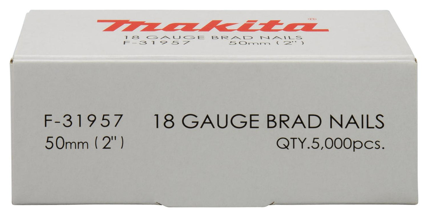 Clavos Puntas F50 Calibre 18 / 5.000 Unidades - Makita - Herram.cl