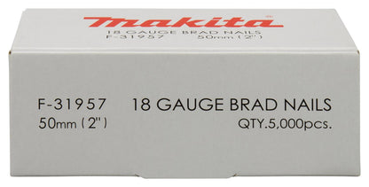 Clavos Puntas F50 Calibre 18 / 5.000 Unidades - Makita - Herram.cl