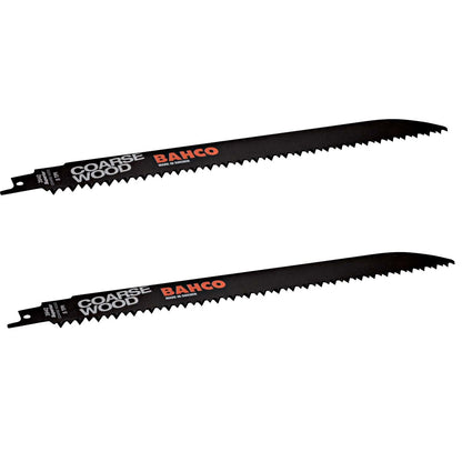 Pack 2 Hojas De Sierra Sable HCS Madera Gruesa 300mm - Bahco - Herram.cl