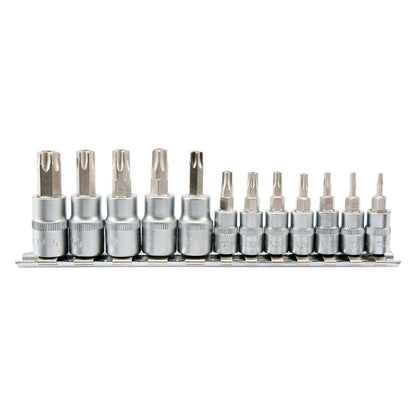 Juego Dados Torx de Seguridad 1/4'' Y 3/8'' 12 Pzas - Yato - Herram.cl