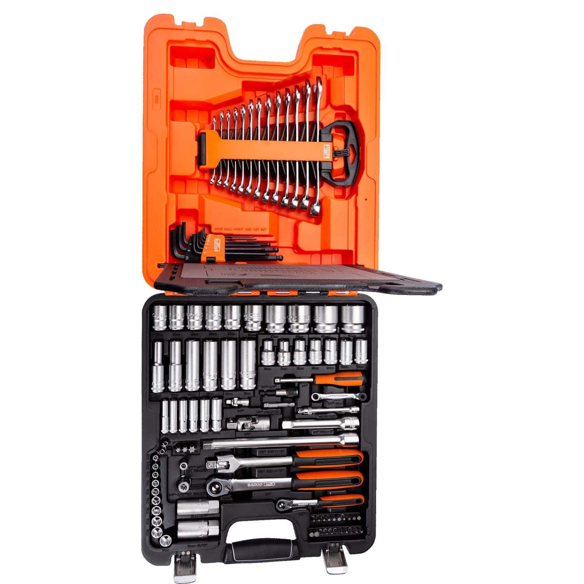 Juego de dados 1/4''; 1/2'' y llaves 103 Pzas - Bahco - Herram.cl