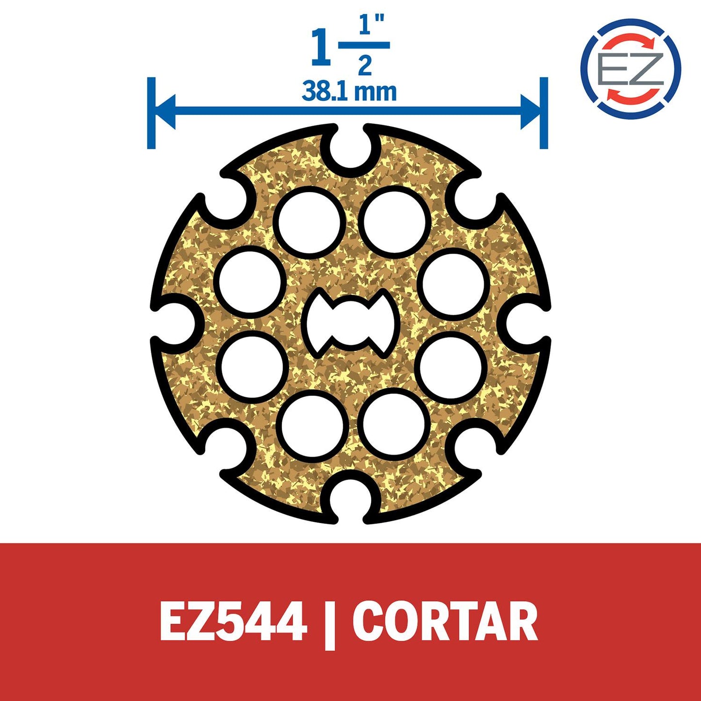 Disco De Corte De Carburo EZ Lock 38,1mm (EZ544) - Dremel - Herram.cl