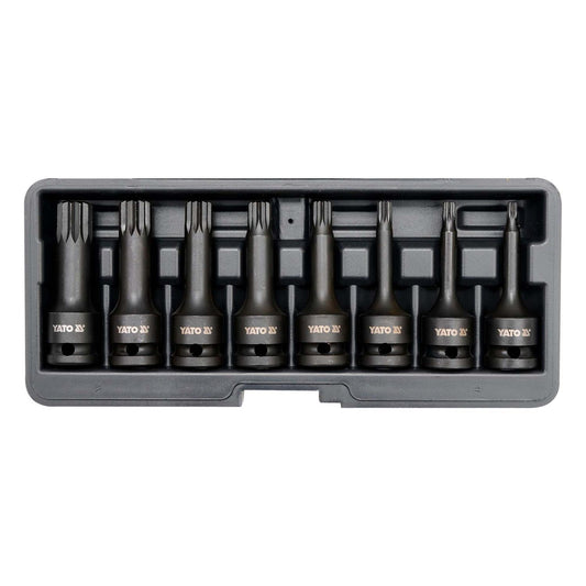 Juego de dados de impacto Imbus Spline 1/2'' 8 Pzas - Yato - Herram.cl