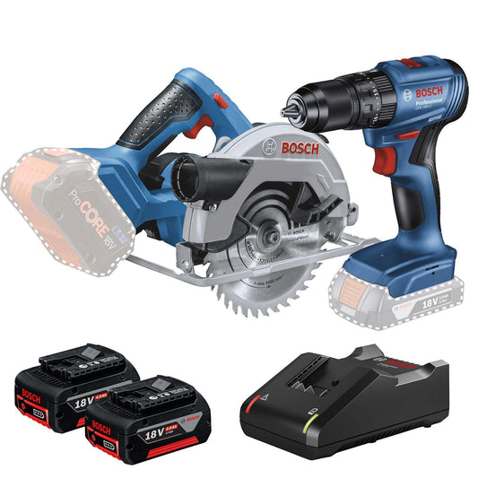 KIT Bosch Taladro GSB 185 - LI+SIerra GKS 18V - 57+STARTER KIT - Herram.cl