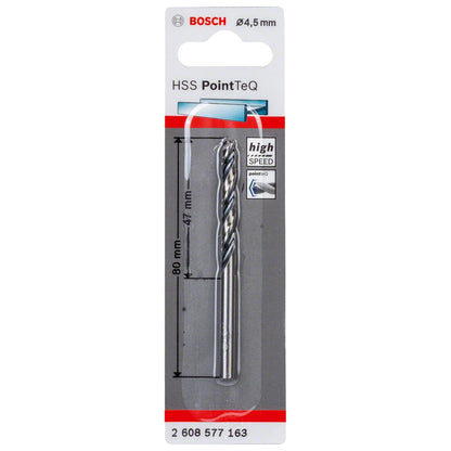 Broca Metal HSS PointeQ - 4.5mm - Blister - Bosch - Herram.cl