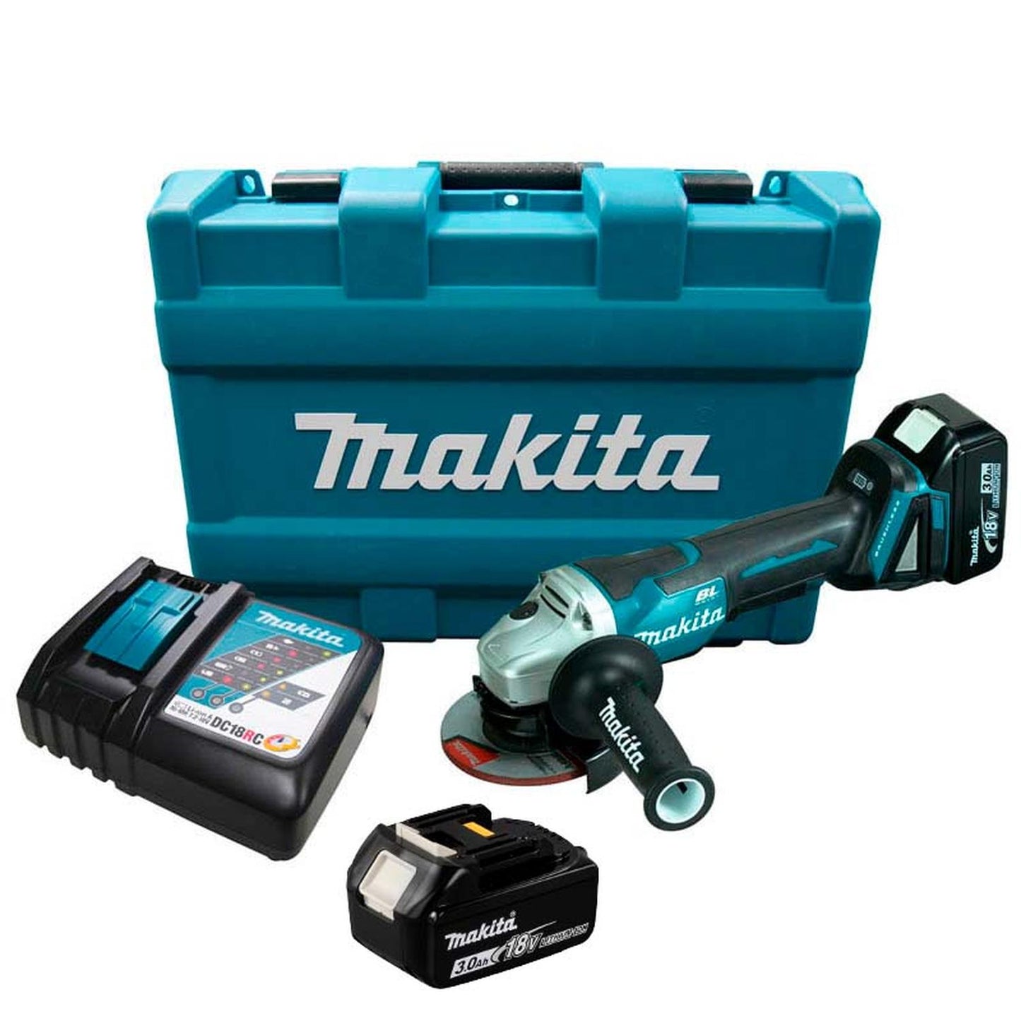 Esmeril inalambrico 18 V LXT 4 - 1/2'' 2 Bat 3 Ah + Maleta - Makita - Herram.cl