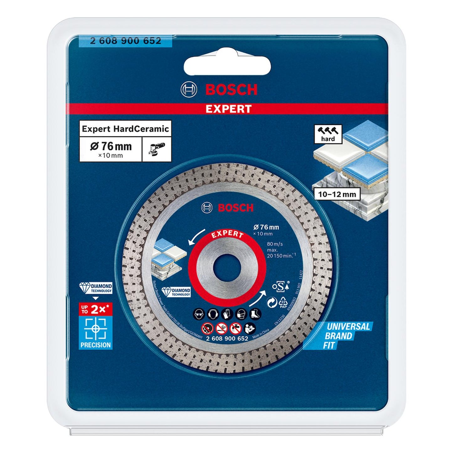 Disco Diamantado Expert Hard Ceramic (3'') 76x1,5x10mm - Bosch - Herram.cl