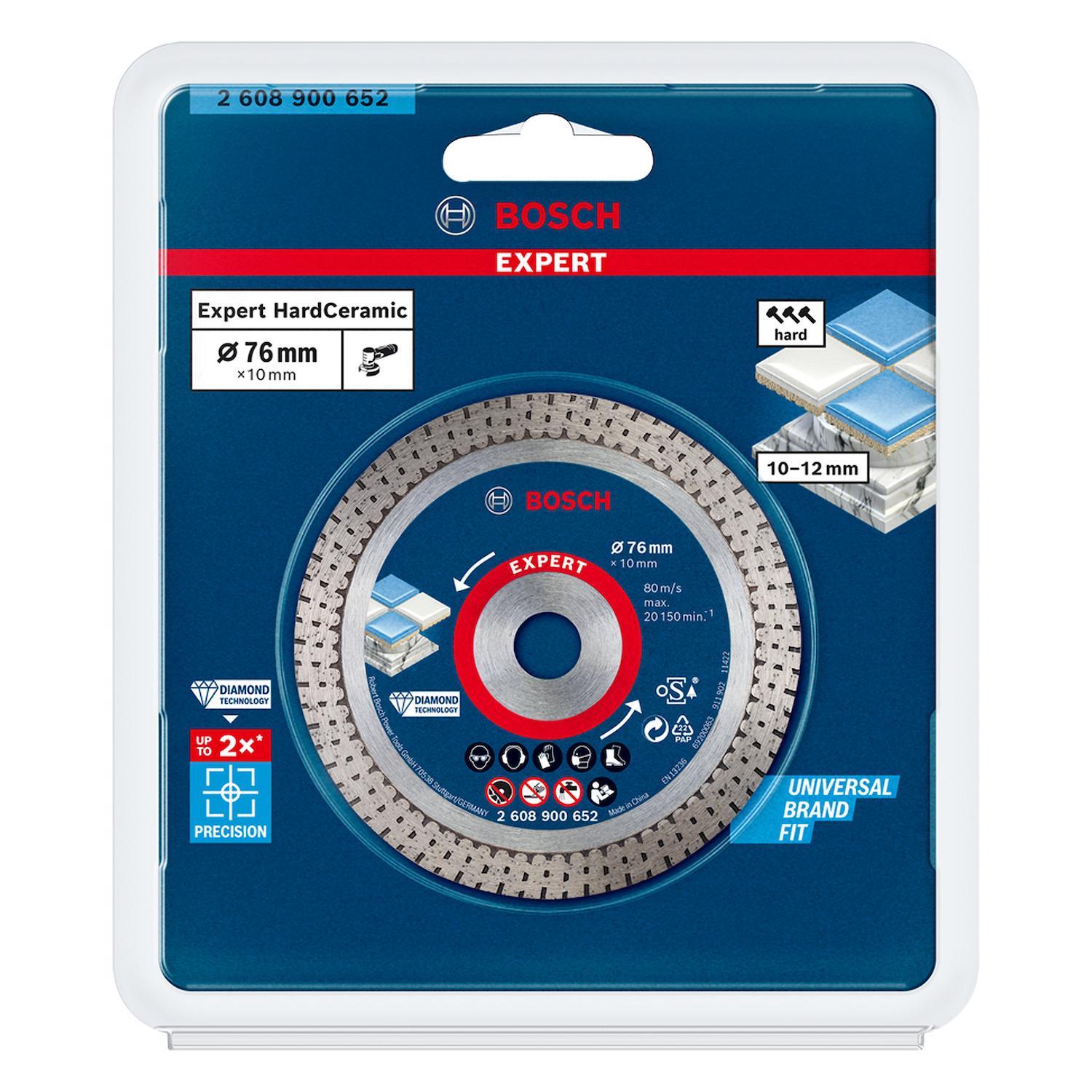 Disco Diamantado Expert Hard Ceramic (3'') 76x1,5x10mm - Bosch - Herram.cl