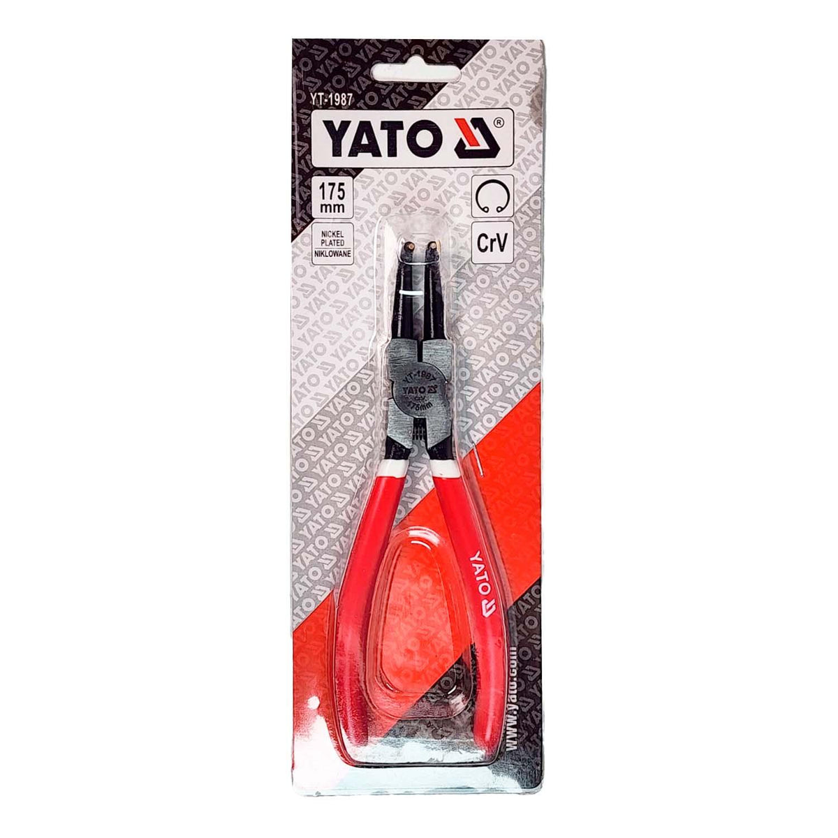 Yato Alicate Saca Seguro Interno Curvo 175mm YT-1987 CrV - Herram.cl