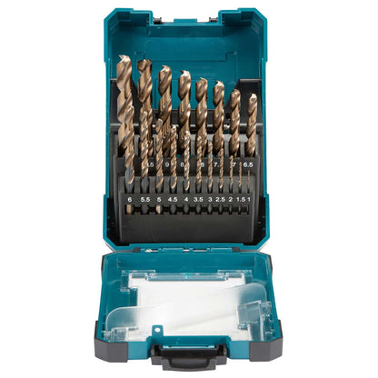 Juego de Brocas para Metal M - Force (1 - 13mm) 19 Pzas - Makita - Herram.cl