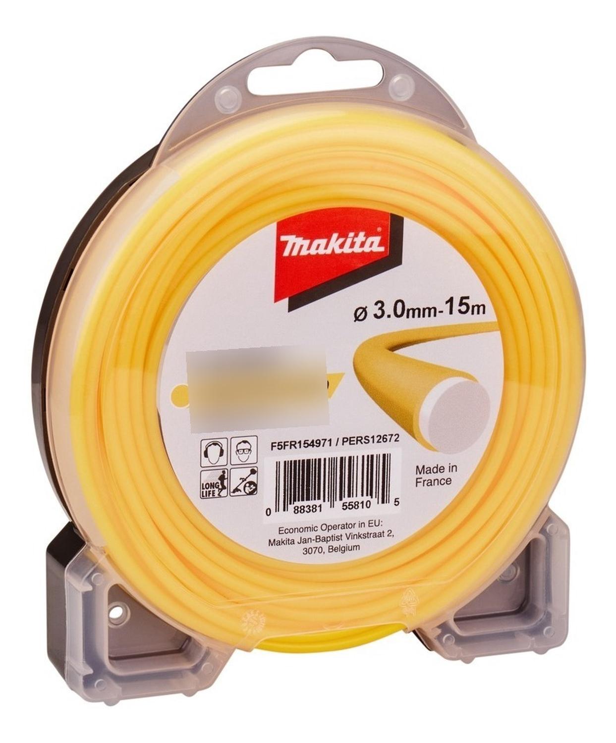 Hilo Nylon Redondo 3mm X 15m Orilladora - Makita - Herram.cl