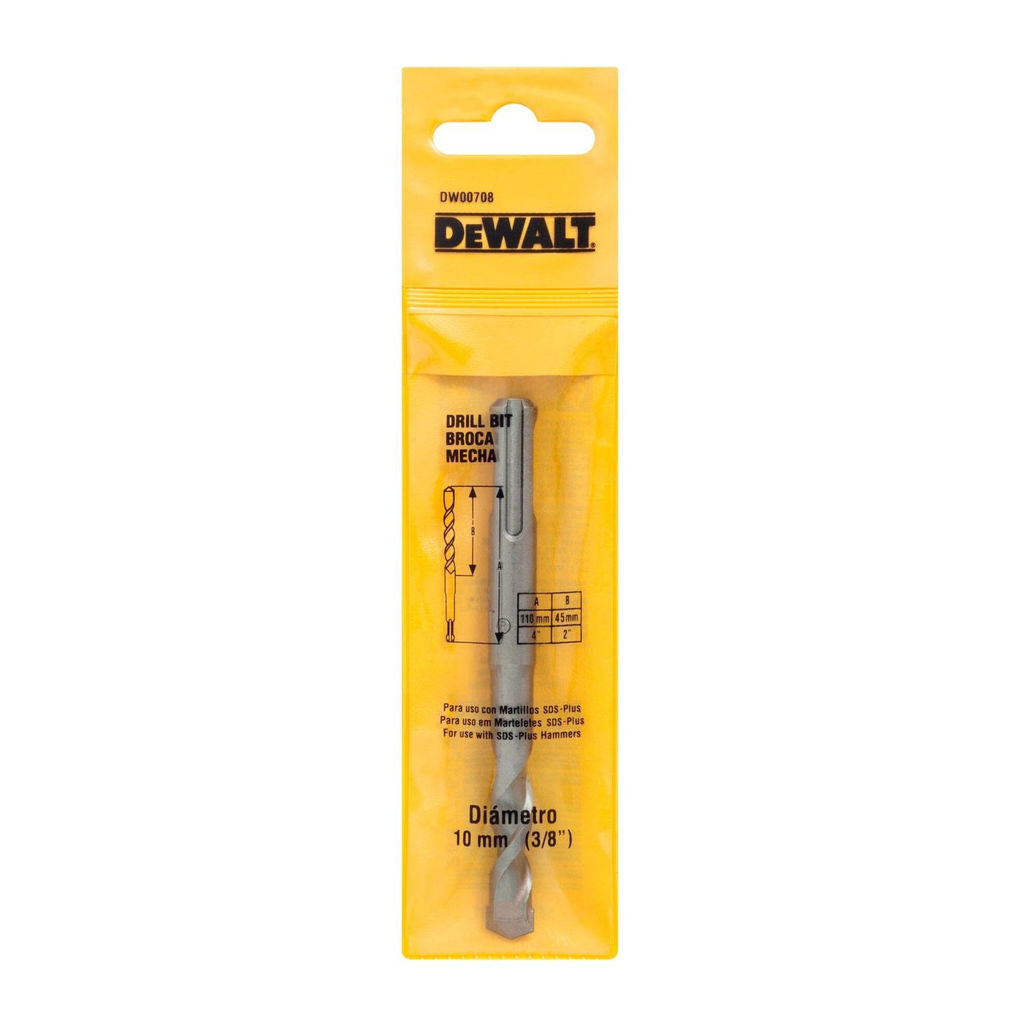 Broca SDS - Plus 10x45x110mm - DeWALT - Herram.cl