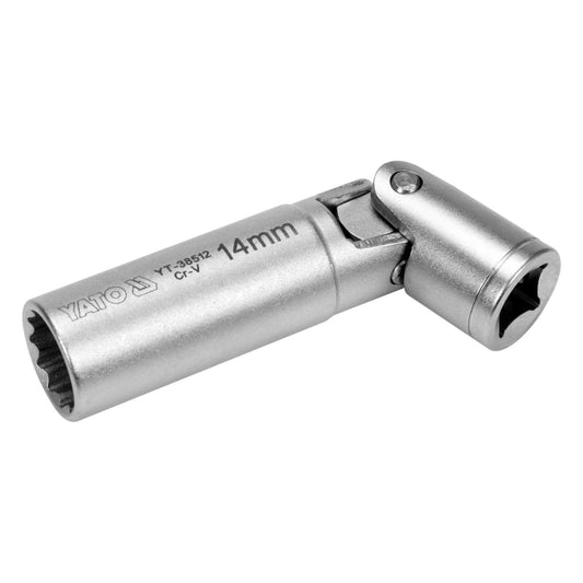 Dado para Bujías 14mm 3/8″ Magnético con Cardán Cr-V Yato - Herram.cl