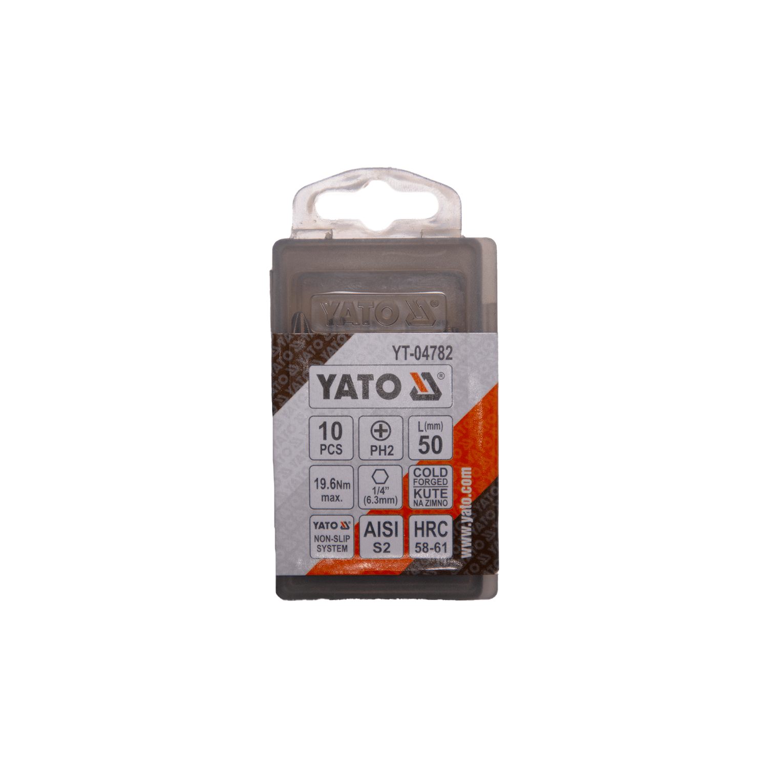 Puntas De Atornillar PH2x50mm 10 Pzas - Yato - Herram.cl