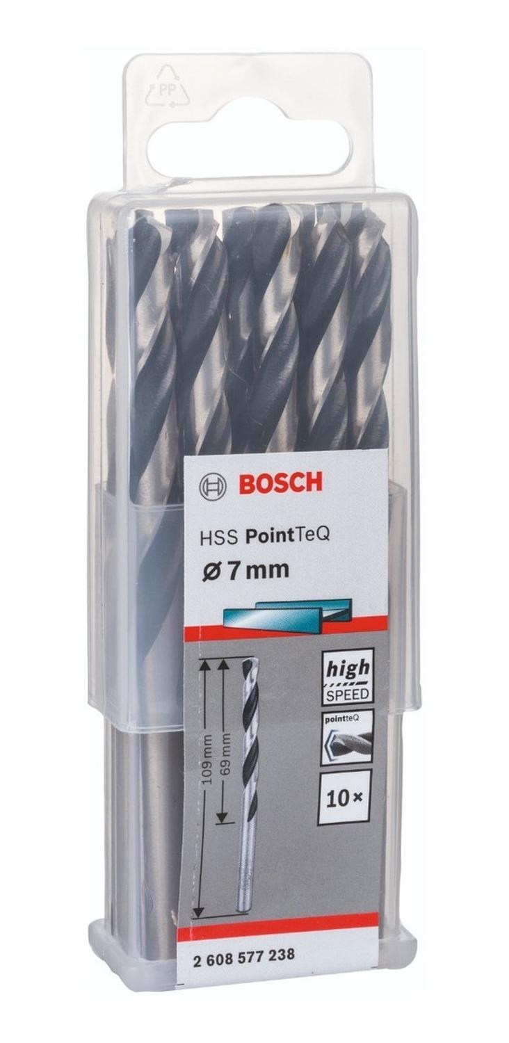 Caja Con 10 Unidades Broca Para Metal HSS - pointteq 7mm - Herram.cl