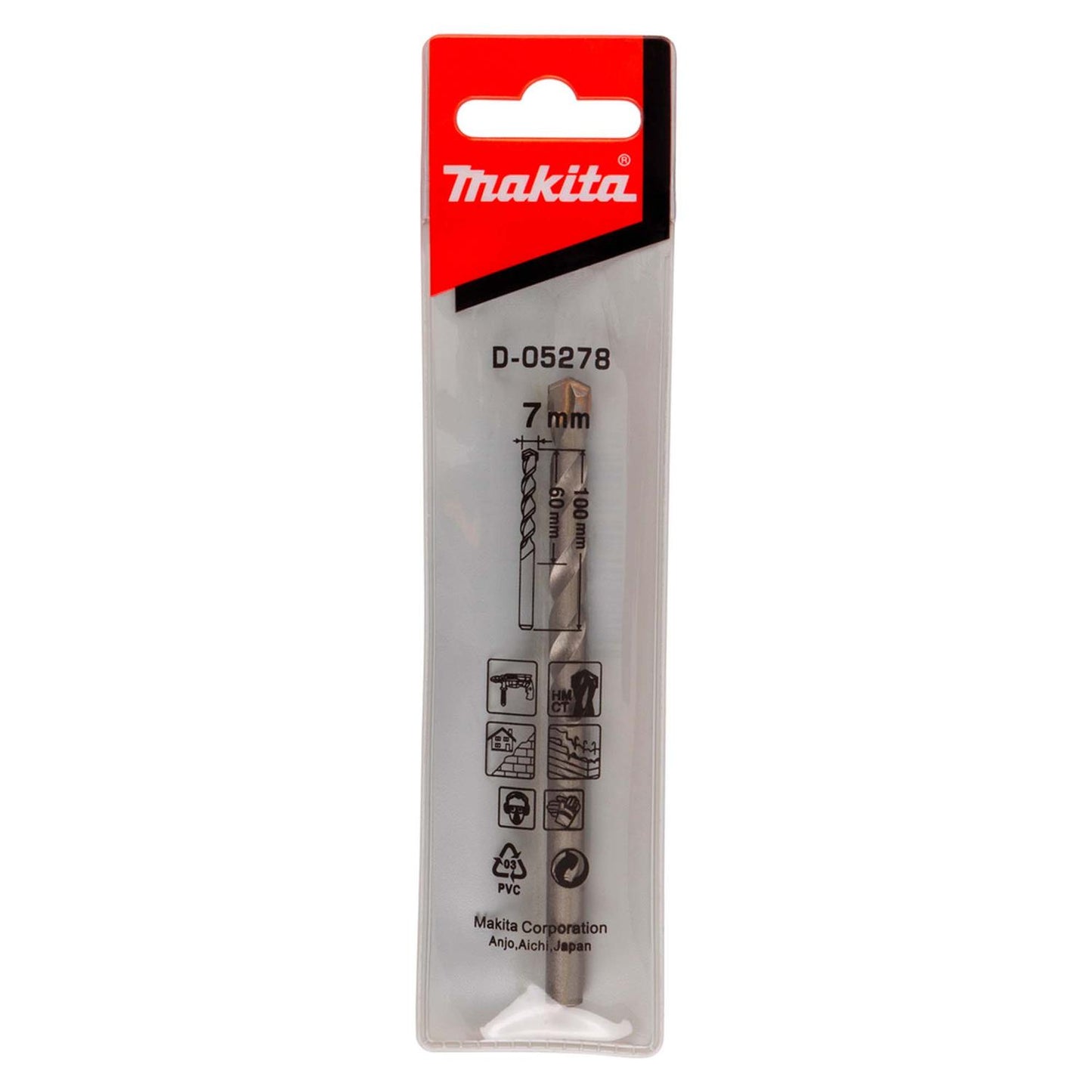 Broca para Concreto 7x100mm - Makita - Herram.cl