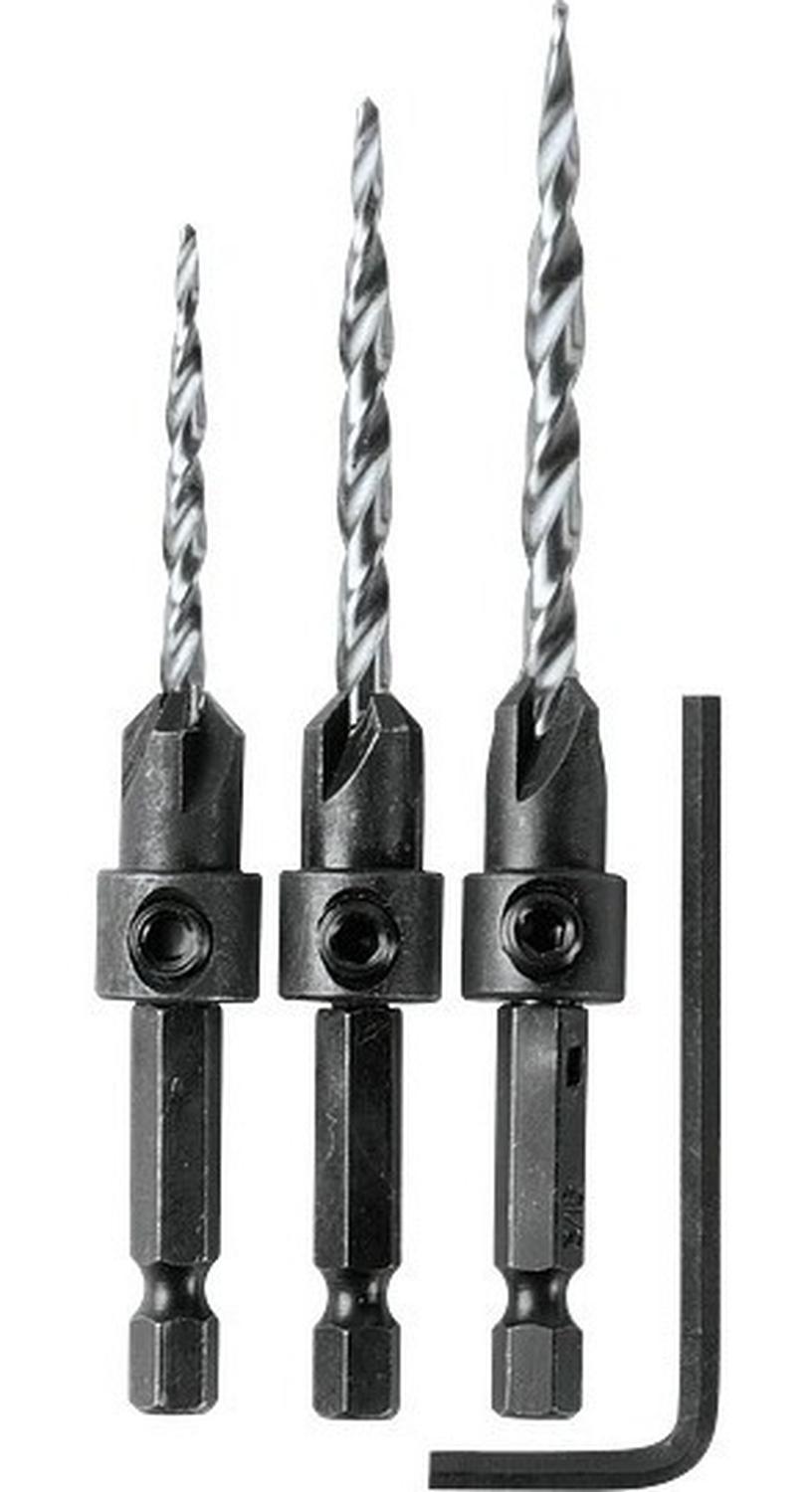 Set 3 Brocas Avellanado  6/ 8/ 10 - Makita - Herram.cl